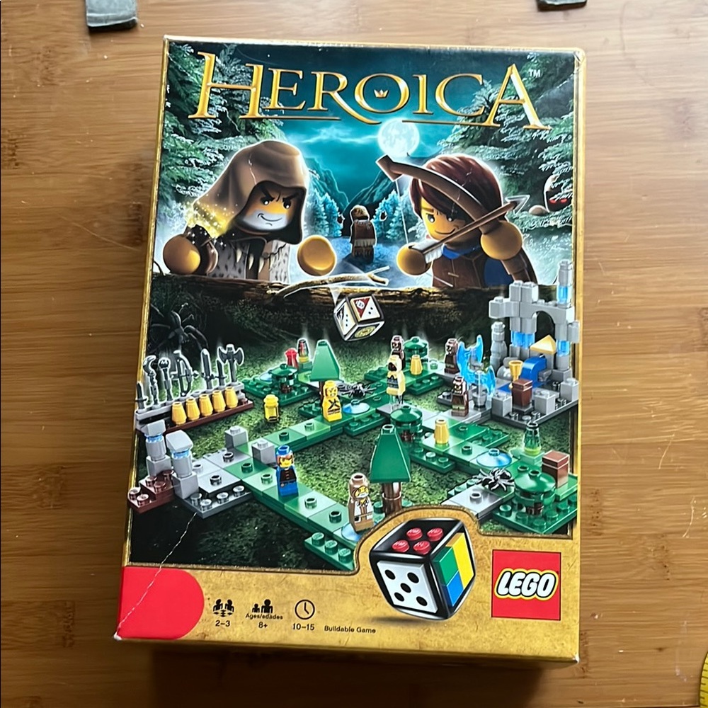 Lego Heroica Fantasy Adventure Board Game Blue Gold